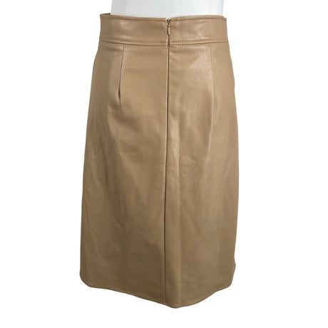 Unisex French Connection - Leather skirt, size 38 - Beige (2)