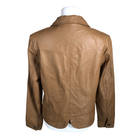 Unisex Tommy Hilfiger - Leather jacket, size 38 - Brown (2)