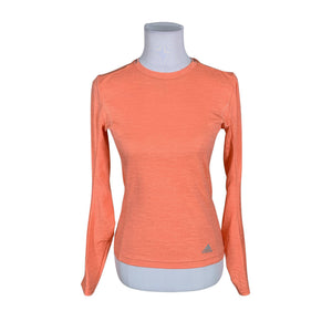 Unisex Adidas - Sports shirt, long sleeve, size 34 - Orange (1)