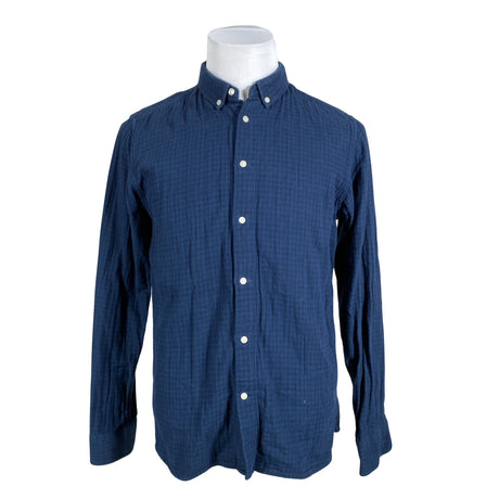 Unisex Knowledge Cotton Apparel - Collared shirt, size L - Blue ()