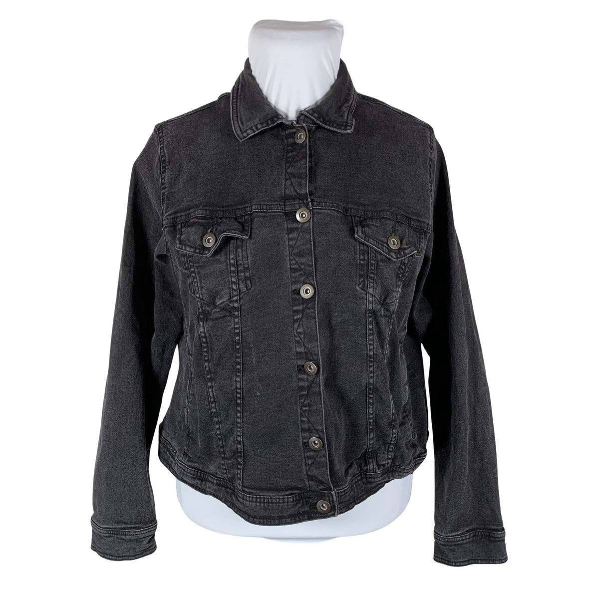 Unisex Zizzi - Denim jacket, size 44 - Gray (1)