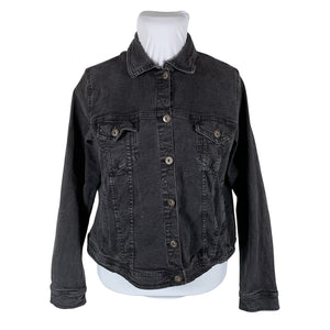 Unisex Zizzi - Denim jacket, size 44 - Gray (1)