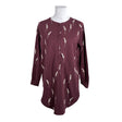 Unisex NOSH - Tricot tunic, size 36 - Wine red ()