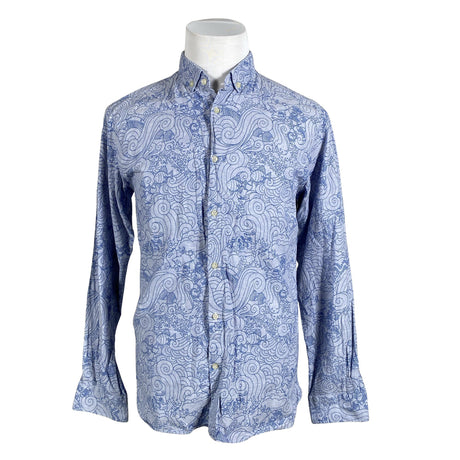 Unisex Knowledge Cotton Apparel - Collared shirt, size M - Light blue ()