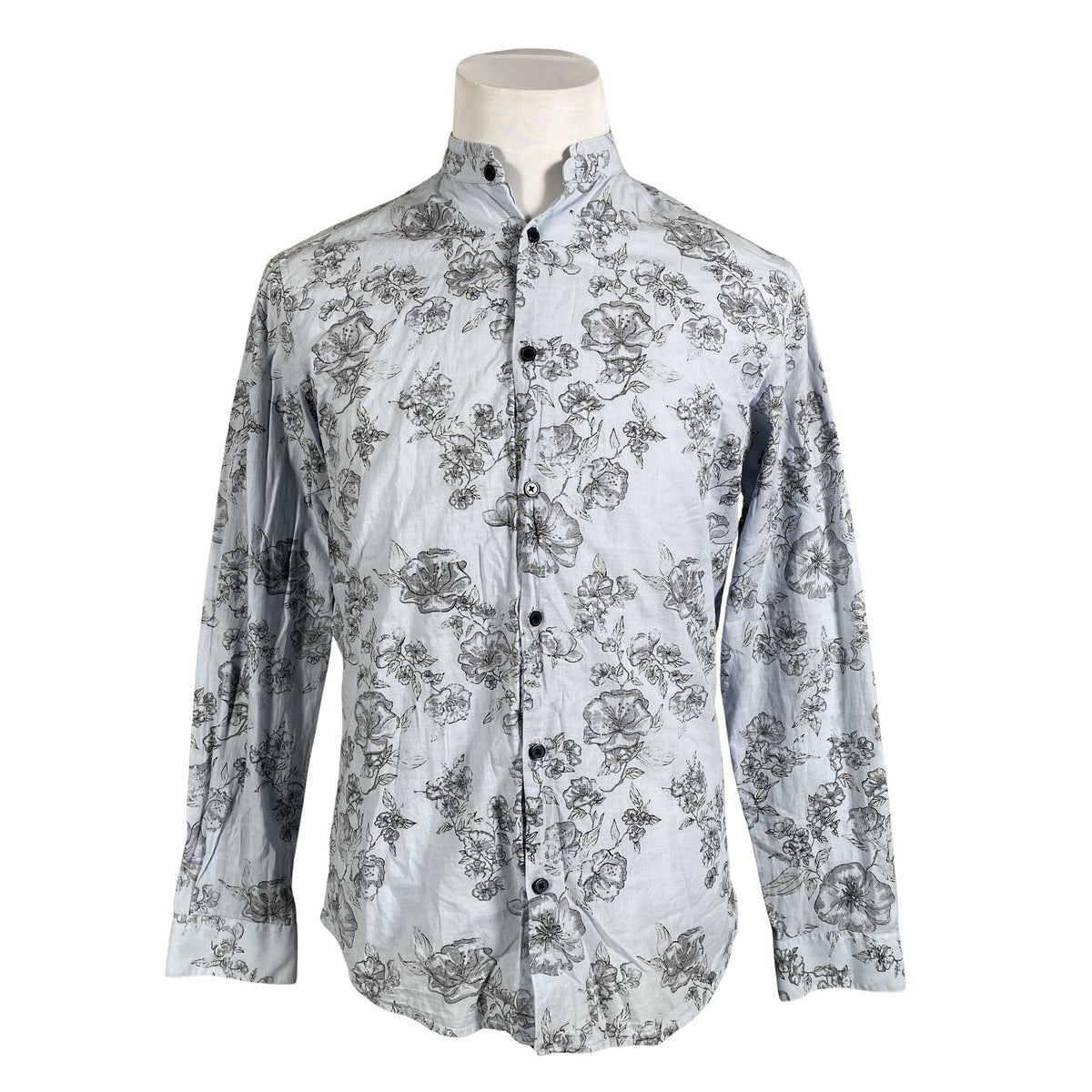 Unisex Selected - Collared shirt, size M - Light blue (1)