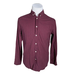 Unisex Samsoe&Samsoe - Collared shirt, size M - Wine red (1)