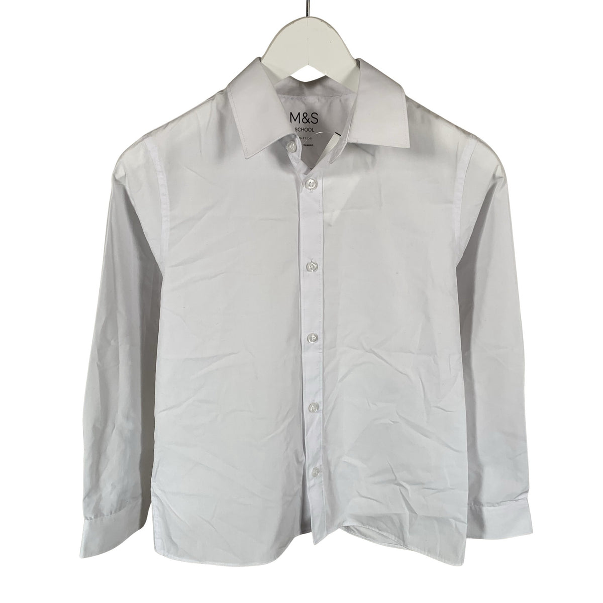 Unisex Marks&Spencer - Collared shirt, size 140 - 146 - White (1)