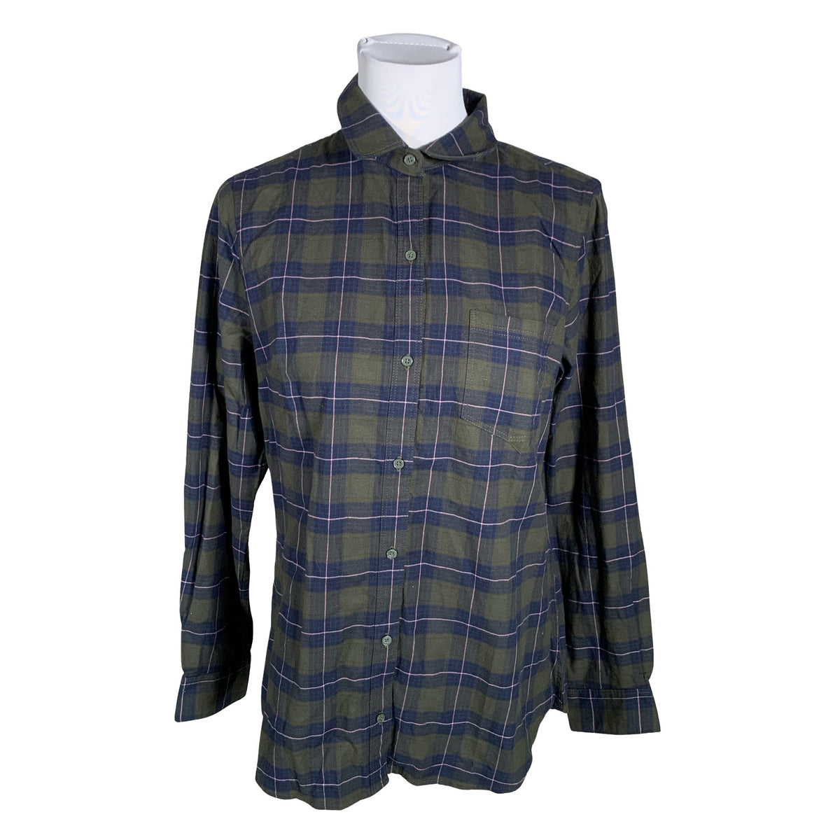 Unisex Banana Republic - Flannel shirt, size 38 - Green (1)