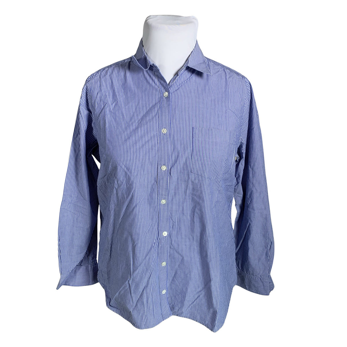 Unisex Lands' End - Collared shirt, size 42 - Blue (1)