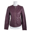 Unisex b.Young - Leather jacket, size 38 - Violet ()