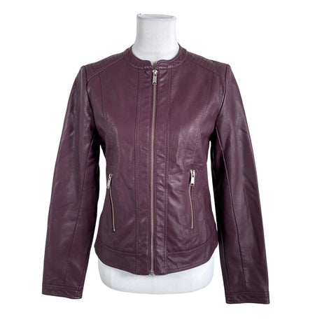 Unisex b.Young - Leather jacket, size 38 - Violet ()