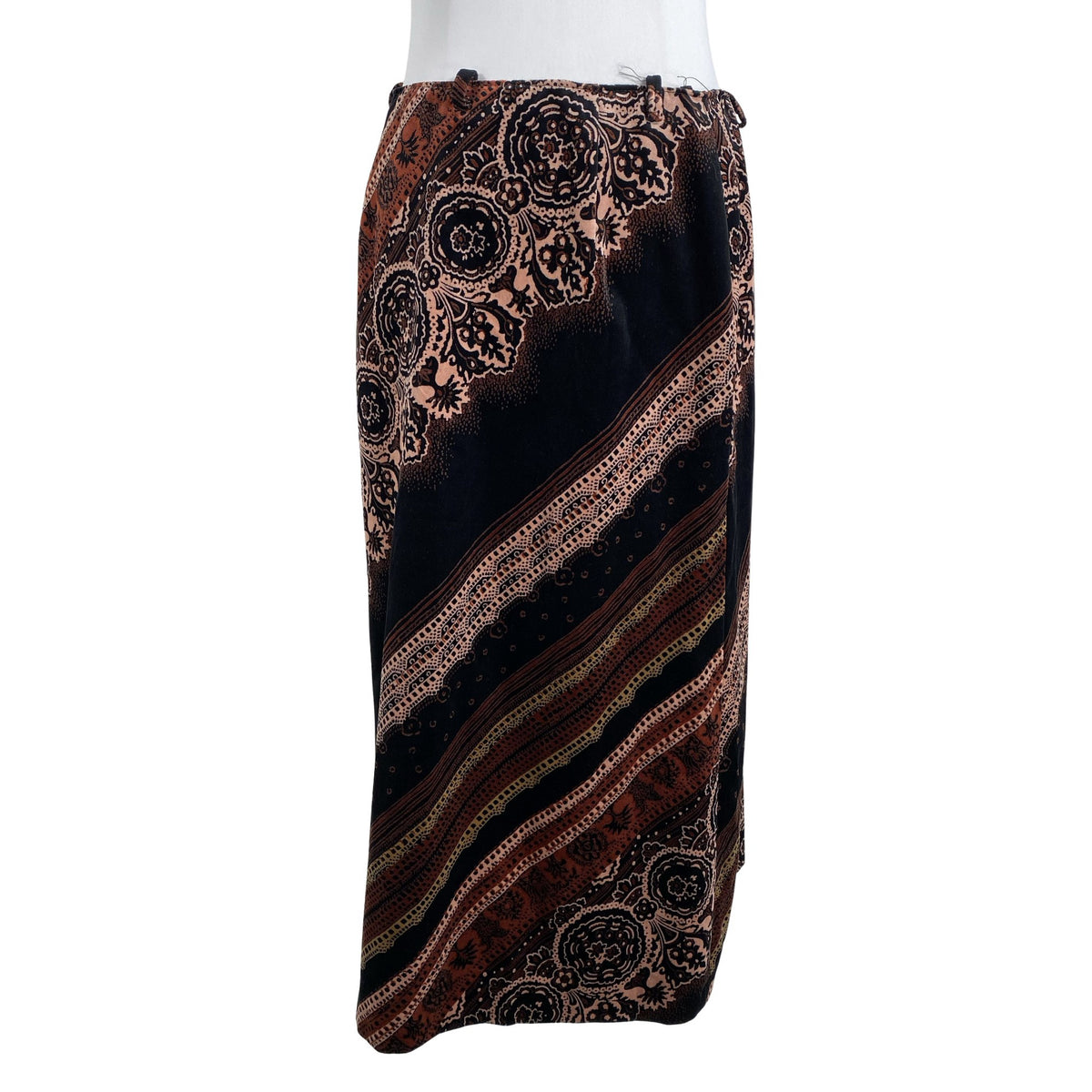 Unisex Handmade - Fabric skirt, size 36 - Brown (1)