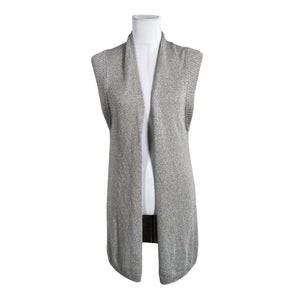 Unisex Massimo Dutti - Knit vest, size 36 - Silver (1)