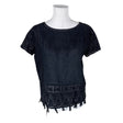 Unisex Maison Scotch - Short-sleeved blouse, size 40 - Black ()