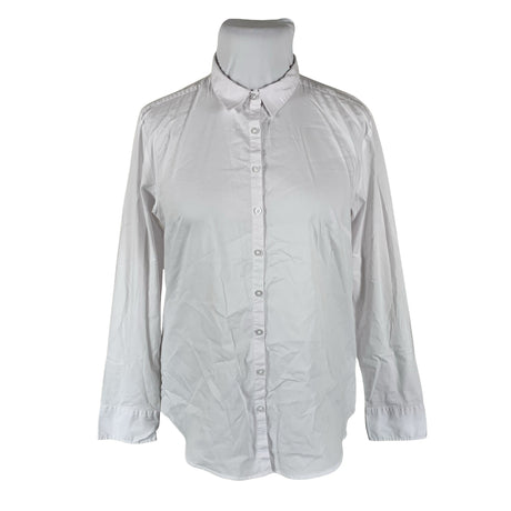 Unisex Fransa - Collared shirt, size 42 - White ()