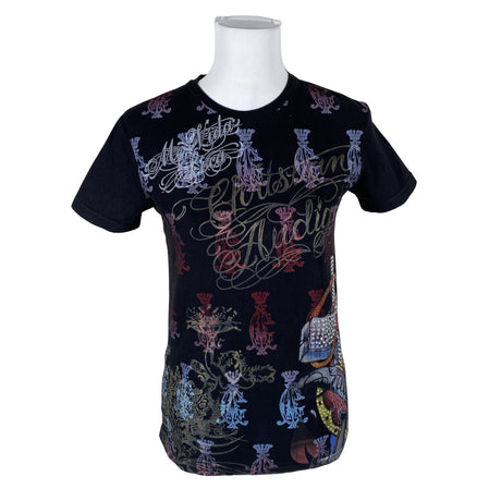 Unisex Christian Audigier - T-shirt, size 38 - Black ()