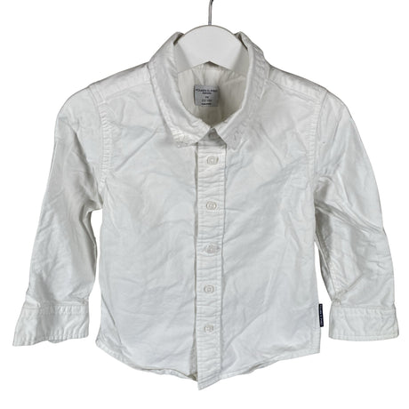Unisex Polarn O. Pyret - Collared shirt, size 92 - 98 - White ()