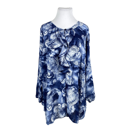 Unisex M.Collection - Schiffon tunic, size 50 - Blue ()