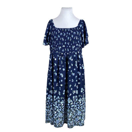 Unisex Yours - Schiffon dress, size 48 - Blue ()