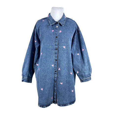 Unisex Zizzi - Denim shirt, size 50 - Blue ()