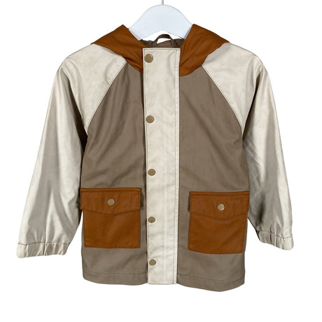 Unisex Wonder Nation - Rain jacket, size 92 - 98 - Brown ()