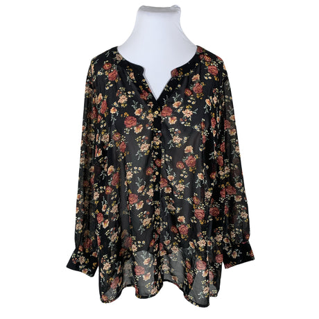 Unisex Zizzi - Short-sleeved blouse, size 52 - Black ()