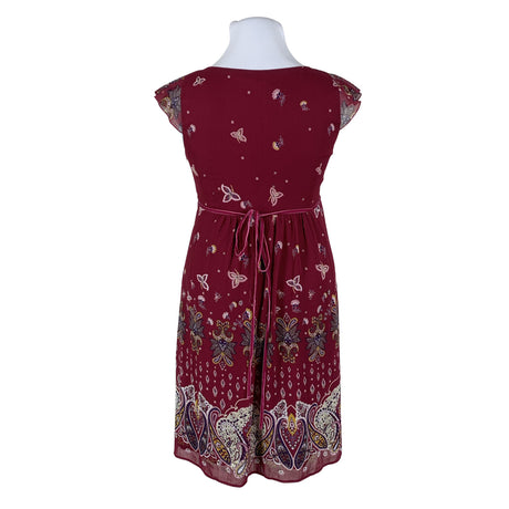 Unisex Esprit - Schiffon dress, size 42 - Wine red (2)