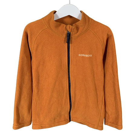 Unisex Didriksons - Fleece jacket, size 116 - 122 - Orange ()