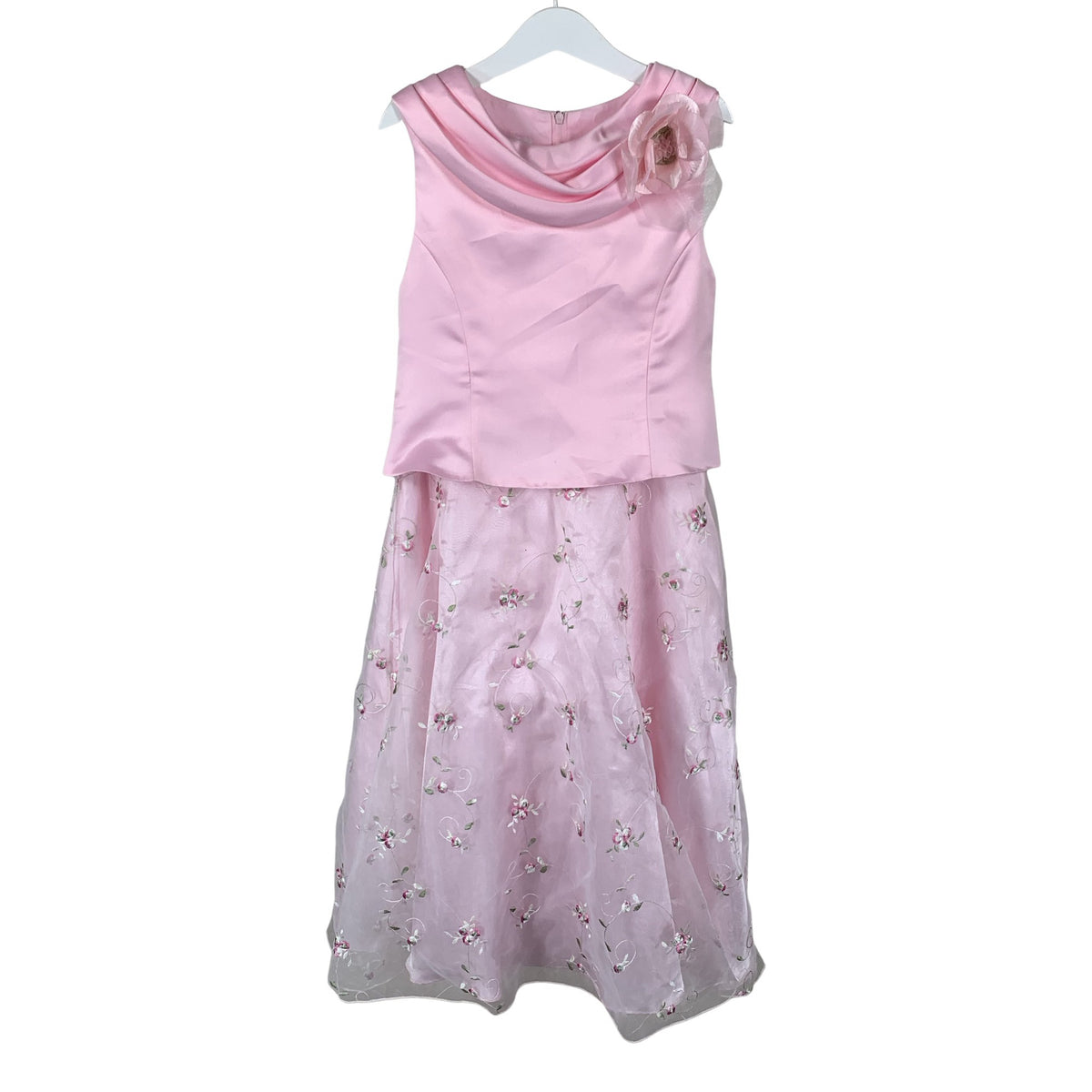 Unisex Bonnie Jean - Party dress, size 134 - 140 - Light pink (1)