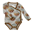 Unisex Hilla - Wrap bodysuit, size 68 - 74 - White ()