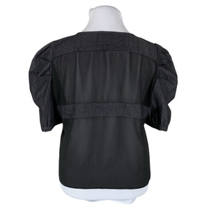Unisex Nü Denmark - Short-sleeved blouse, size 42 - Gray (2)