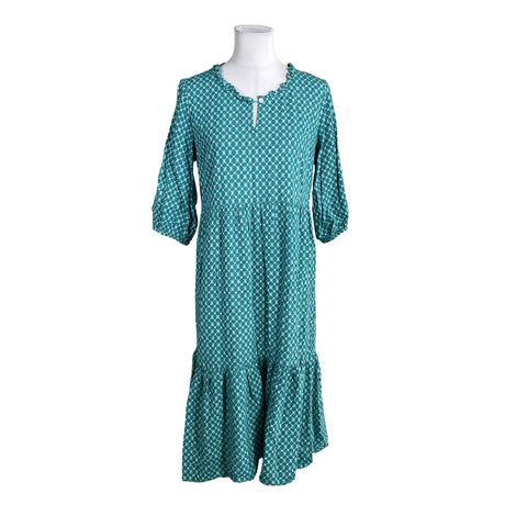 Unisex Cream - Schiffon dress, size 38 - Turquoise ()