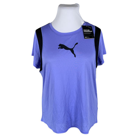 Unisex Puma - Sports shirt, short sleeve, size 42 - Light blue ()