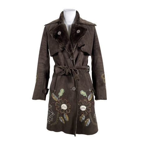Unisex Desigual - Faux fur coat, size 38 - Brown ()