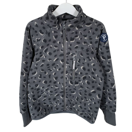 Unisex Polarn O. Pyret - Windfleece jacket, size 110 - 116 - Gray ()