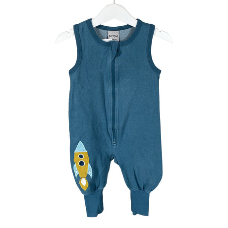 Unisex NOSH - Overalls, size 74 - 80 - Turquoise ()