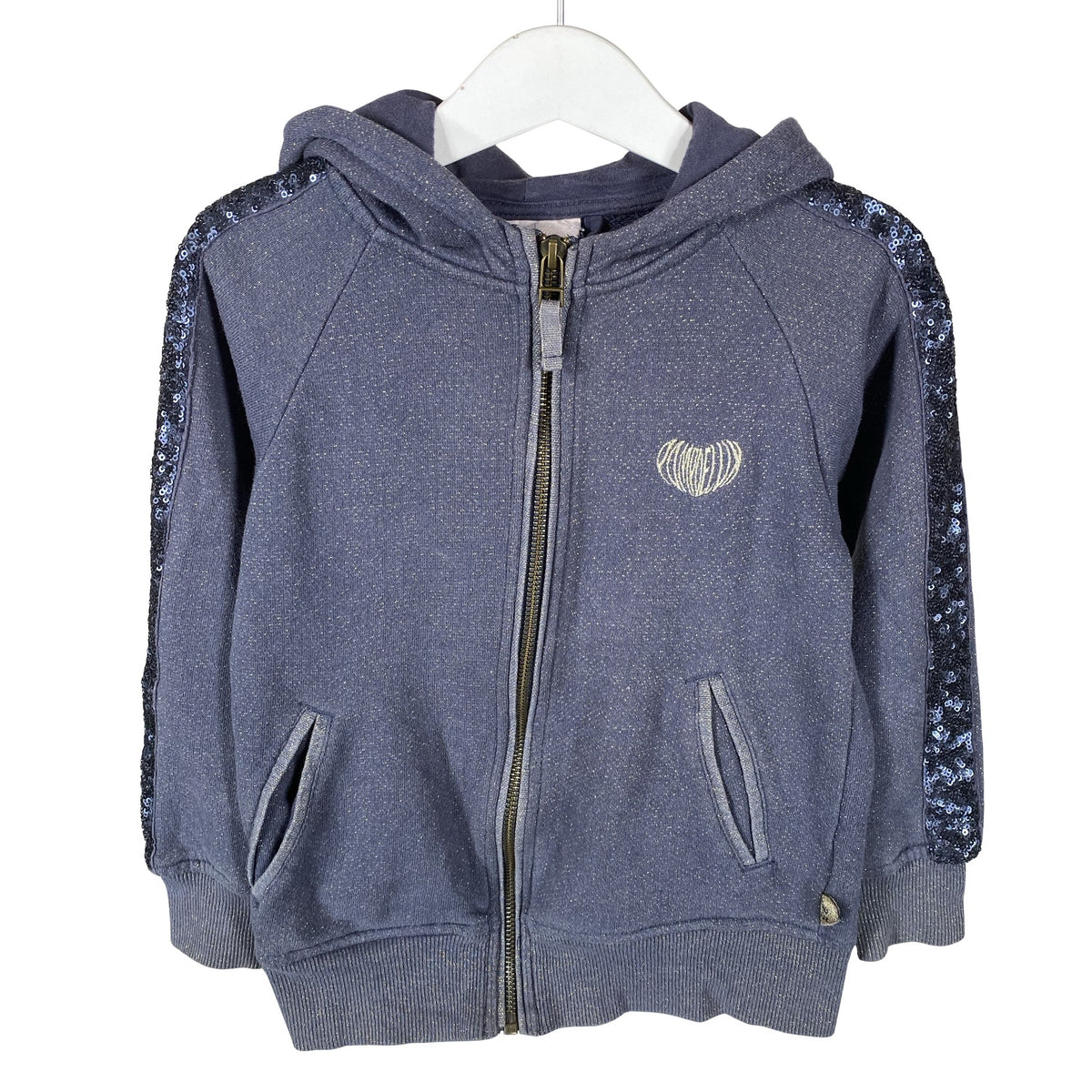 Unisex POMPdeLUX - Hoodie, size 110 - 116 - Blue (1)