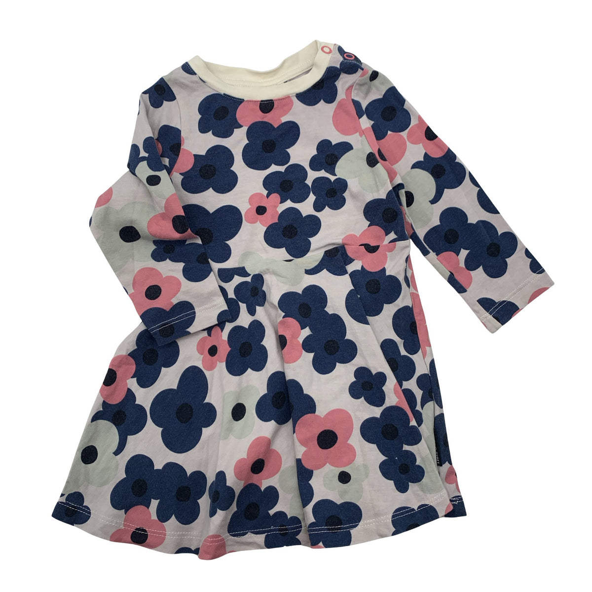 Unisex Polarn O. Pyret - Tricot dress, size 68 - 74 - White (1)