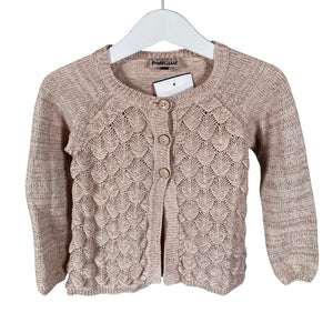 Unisex POMPdeLUX - Cardigan, size 86 - 92 - Light pink (1)