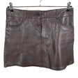 Unisex Esprit - Leather skirt, size 38 - Brown ()