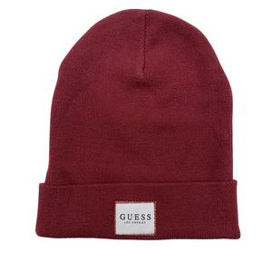 Unisex Guess - Winter beanie, size 54 - 56 cm - Wine red (1)