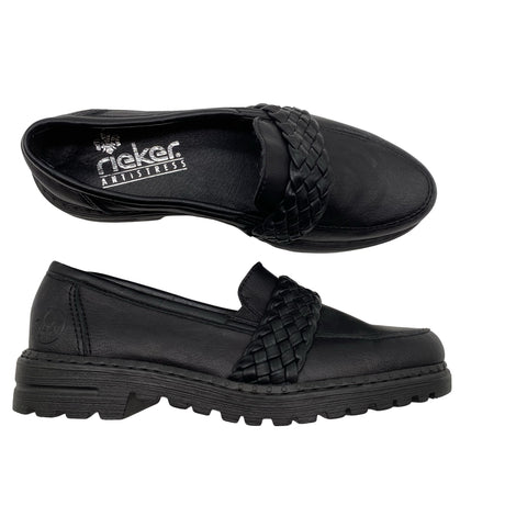 Unisex Rieker - Loafers, size 37 - Black ()