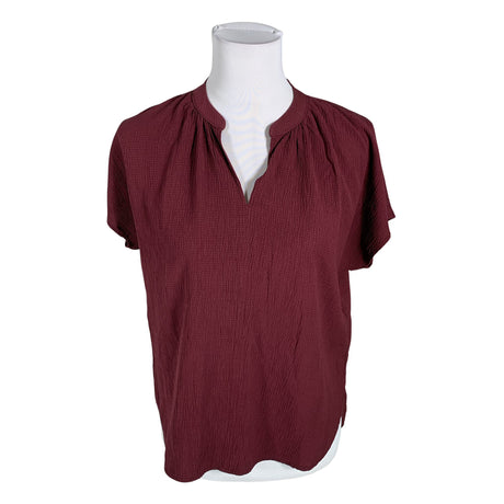 Unisex Opus - Short-sleeved blouse, size 36 - Wine red ()