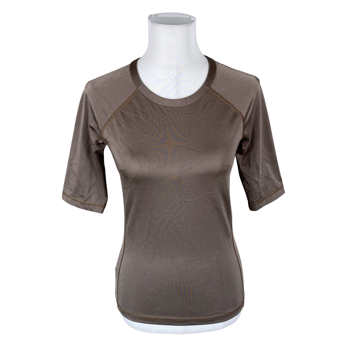 Unisex Arket - Sports shirt, short sleeve, size 38 - Brown (1)