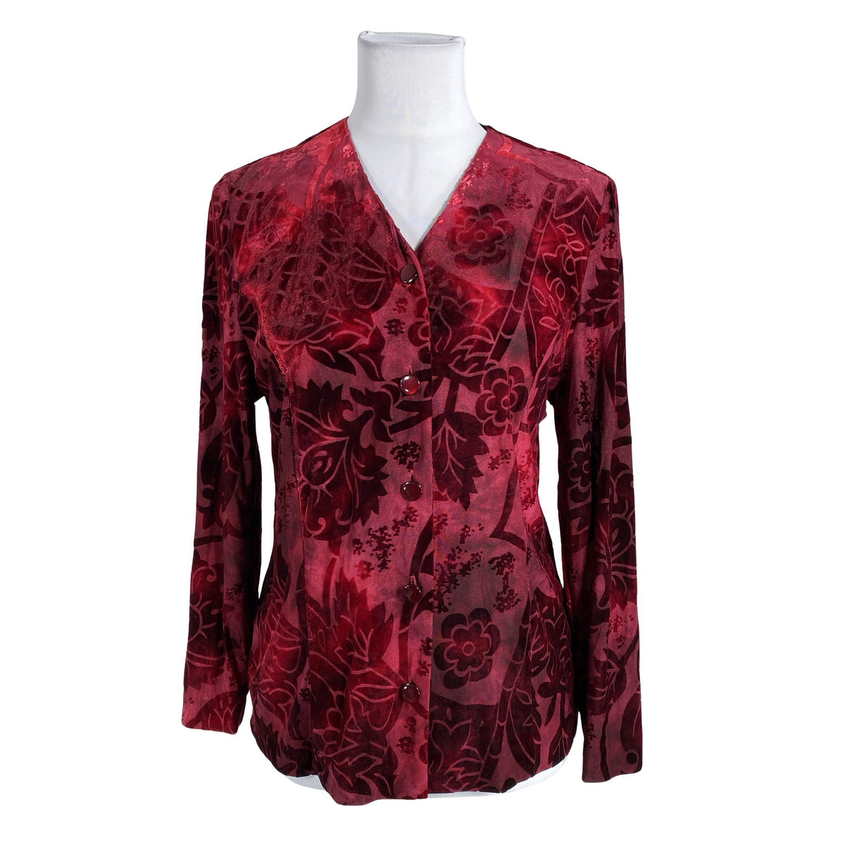 Unisex Carolin - Blouse, size 34 - Wine red (1)