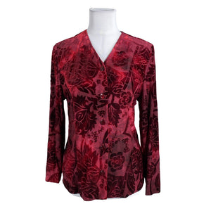 Unisex Carolin - Blouse, size 34 - Wine red (1)