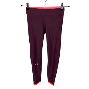 Unisex Under Armour - Sports tights, size 36 - Wine red (1)