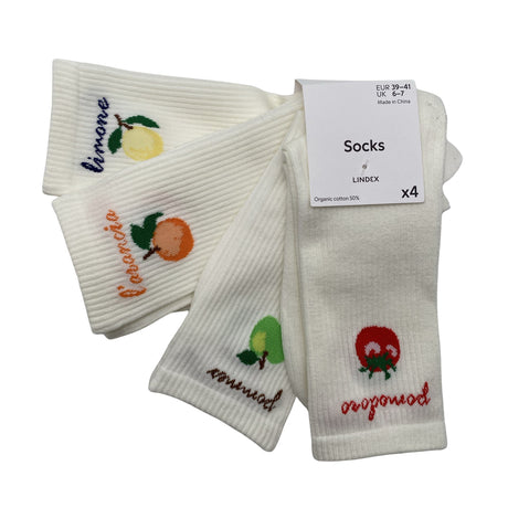 Unisex Lindex - Socks, size 39 - White ()