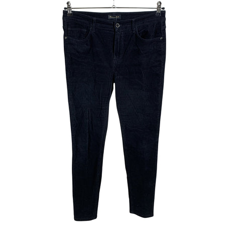 Unisex Massimo Dutti - Velvet pants, size 40 - Black ()