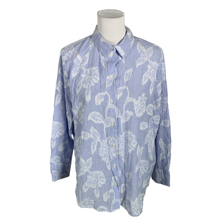 Unisex Fransa - Collared shirt, size 38 - Light blue ()
